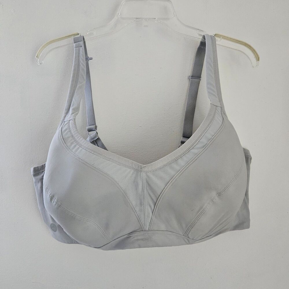 Torrid Underwire Sport Bra Bra 48DDD Gray Mid Impact Convertible Strap